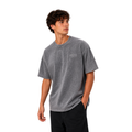 Oversized Vintage Cotton T-Shirt – Charcoal