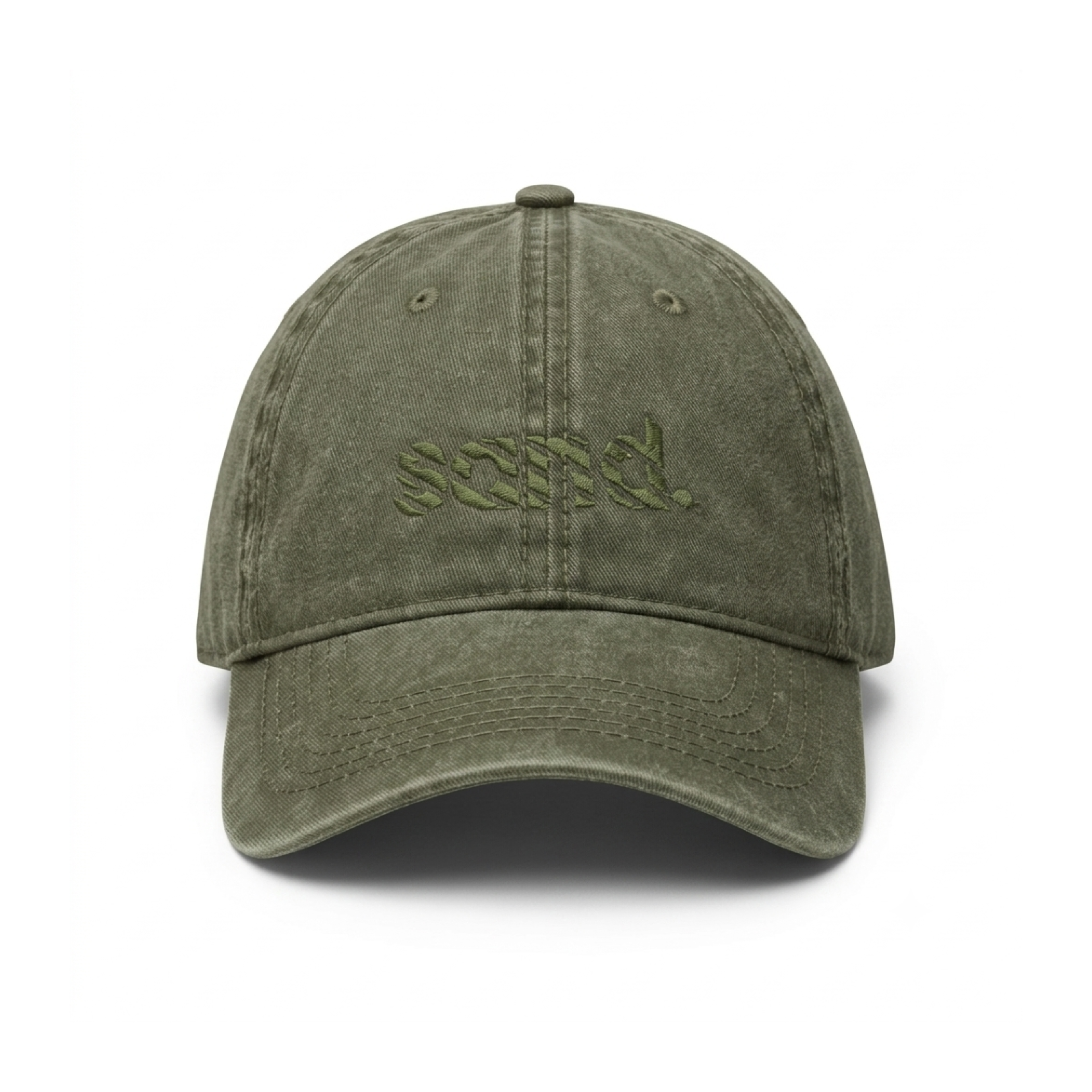Olive Green Cotton Cap