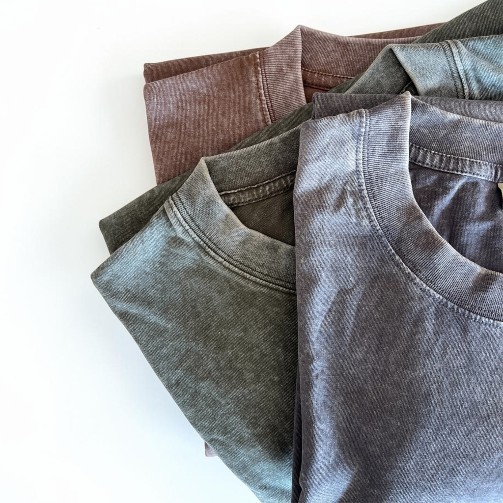 Oversized Vintage Cotton T-Shirt – Brown